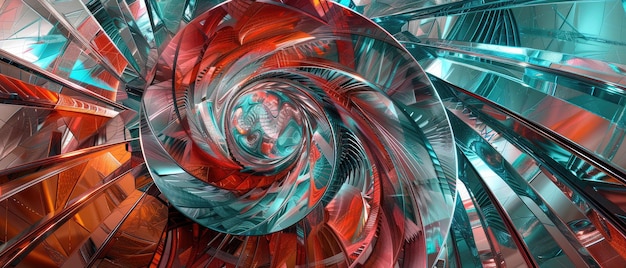 ultrafuturist tech abstract background features a mesmerizing blend of ruby pewter and aqua colors