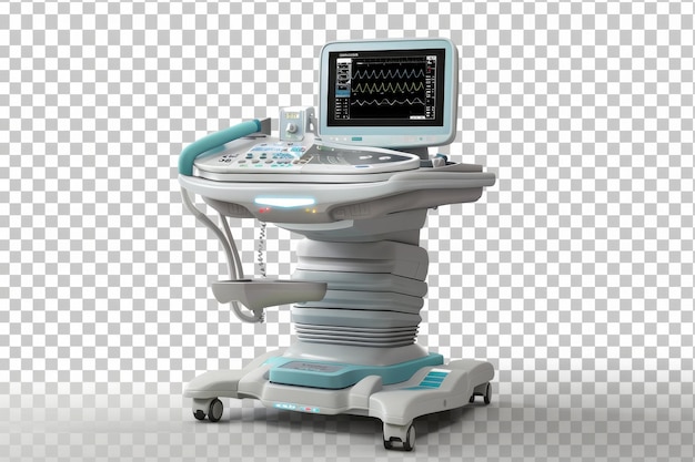 Ultrasound Machines Isolated In Transparent Background