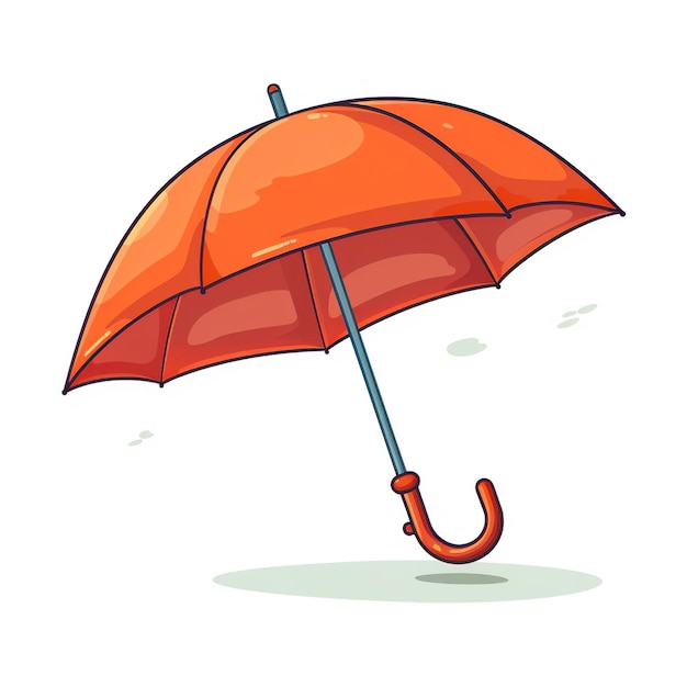 umbrella icon flat illustration style