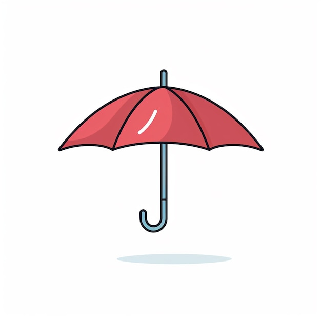 Umbrella Icon Weather and Accessory Symbol Art logo Illustration