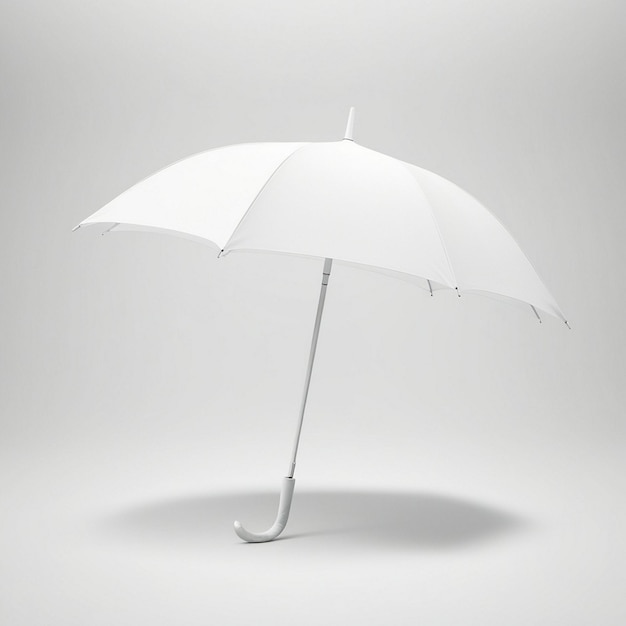 Photo an umbrella with a white umbrella on a white background