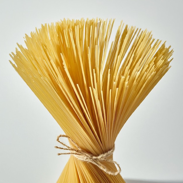 Photo uncooked spaghetti pasta raw italian food cuisine dry noodles ingredient cooking culinary