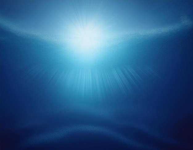 Photo underdeep water sea blue ocean with light screen effect