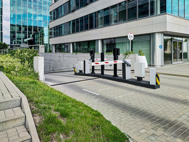 Underground garage parking entrance