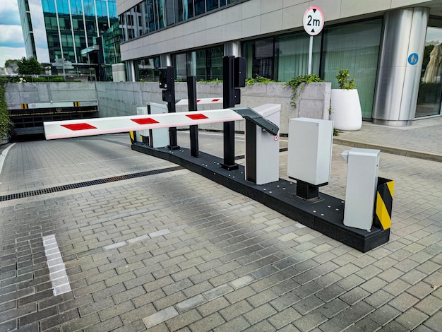 Underground garage parking entrance