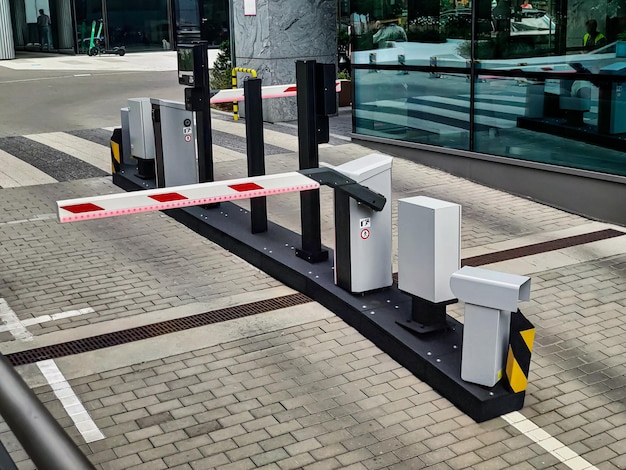 Underground garage parking entrance