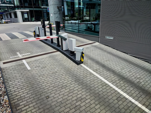 Underground garage parking entrance