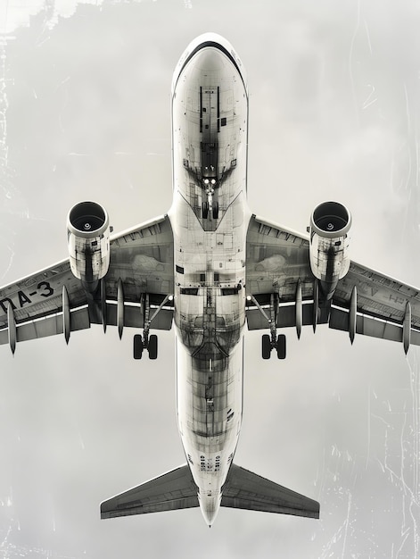 Underside of an Airplane During Landing