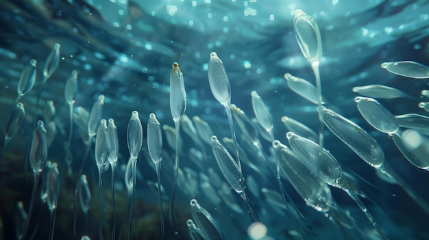 Underwater Aquarium Scene with Fish and Plants