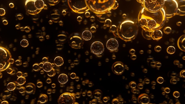 Underwater bubbles premium photo