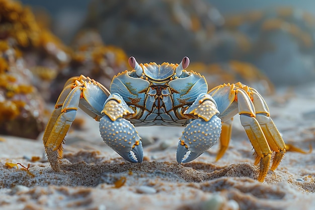 An underwater image of an individual crab high quality high resolution