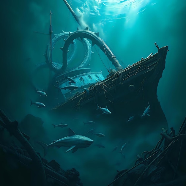 Photo underwater invasion kraken terror