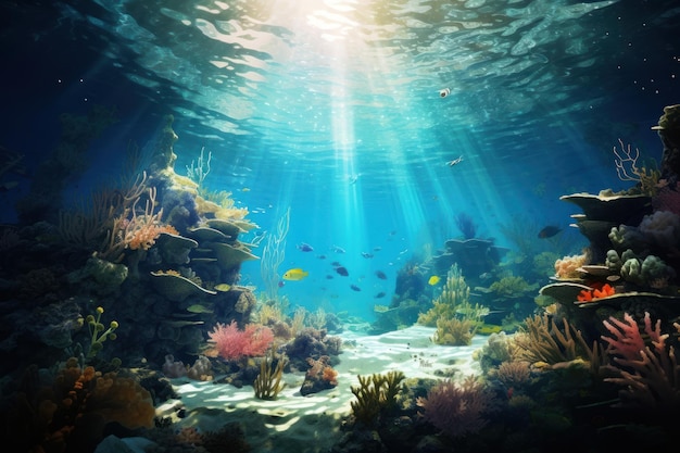 Underwater ocean outdoors nature