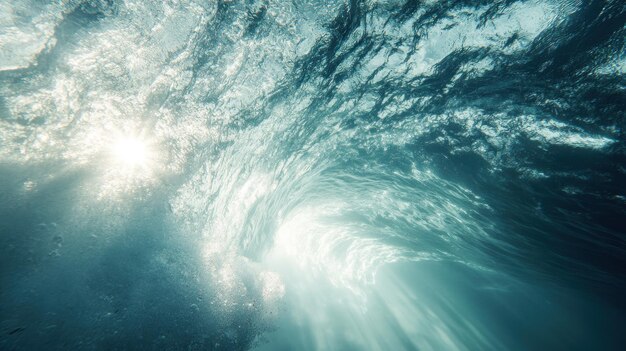 Underwater Perspective of a Breaking Wave