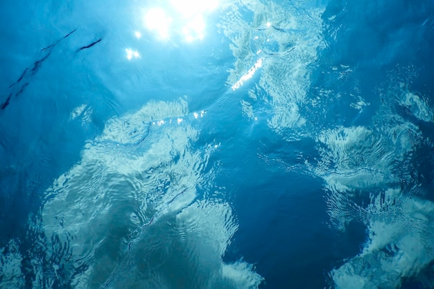 Underwater Sunlight Through Water Surface, Underwater Background