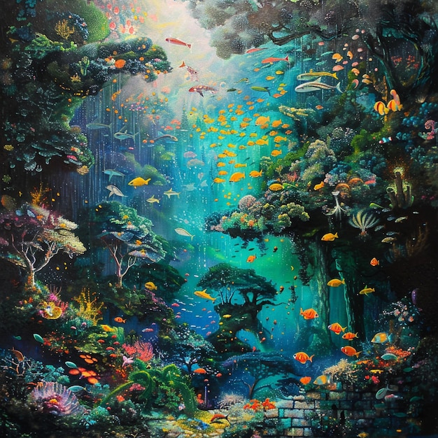 Underwater treasure hunt in a forest of illusions