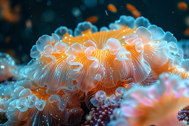 The underwater world of the ocean on the theme of World Oceans Day