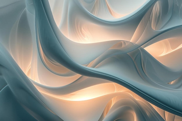 Undulating Abstract smooth wavy Generate Ai