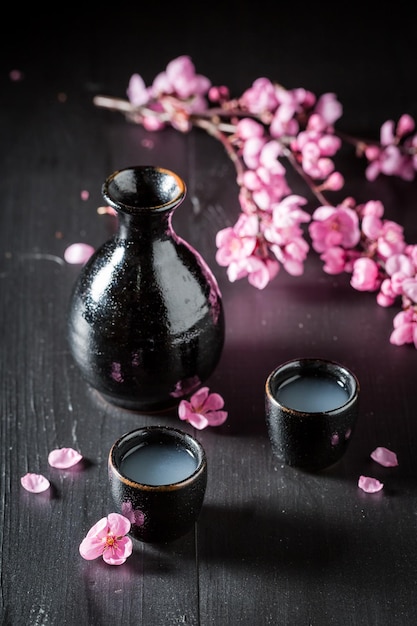 Unfiltered Japanese sake as an ancient tradition