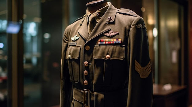 A uniform from the army of the united states of america