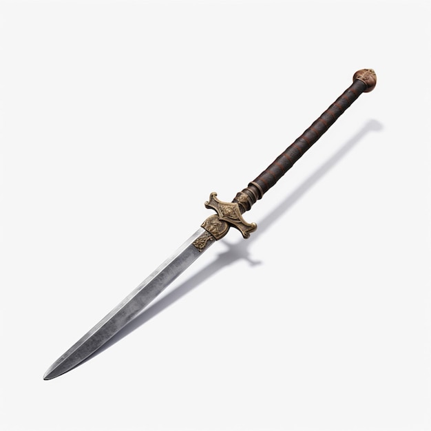 Union army sword with white background high quality