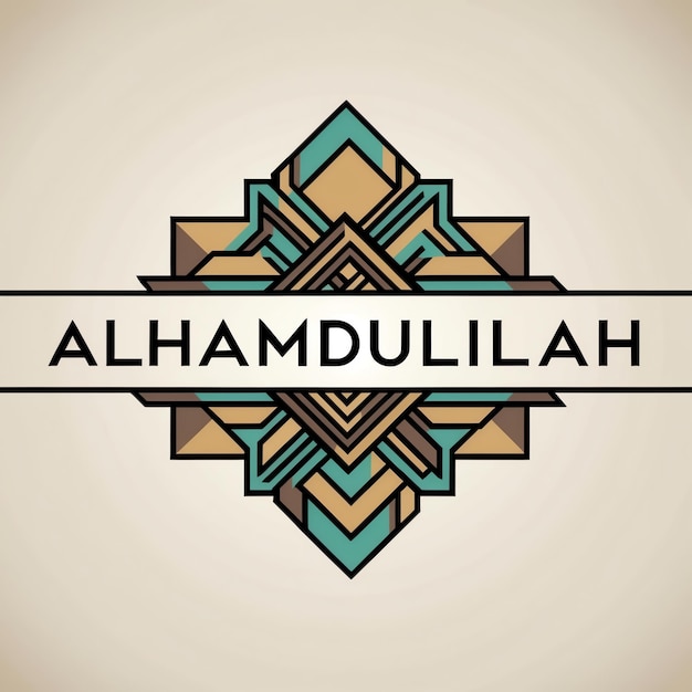 Photo unique alhamdulillah vectors for inspirational art