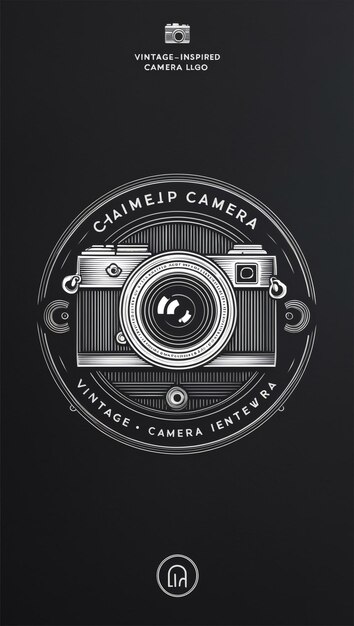 Photo unique camera logo styles for your visual projects