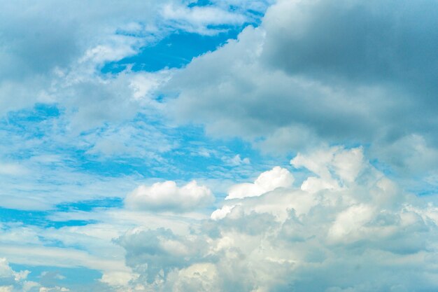 Unique Clouds style on the open sky for background.