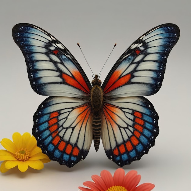 Unique colorful illustration of butterfly super large image size 4k psd