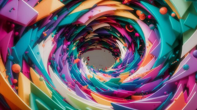 Photo unique colorful splash 3d background generative ai background