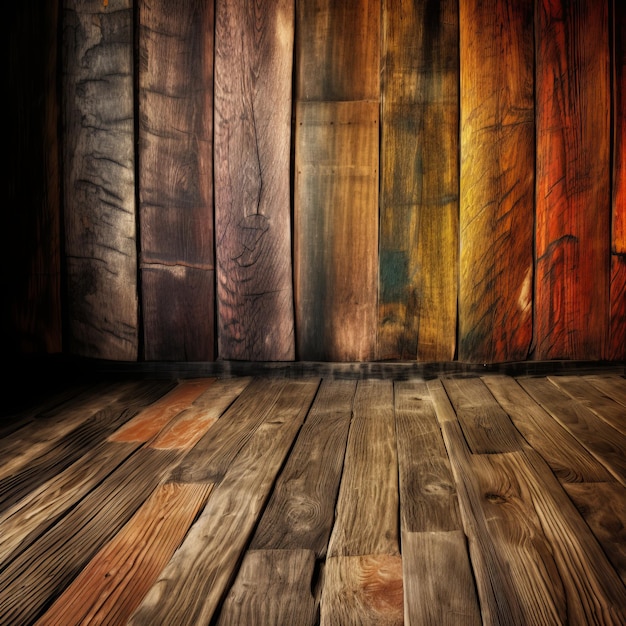 Unique Colorful Wooden Texture Background