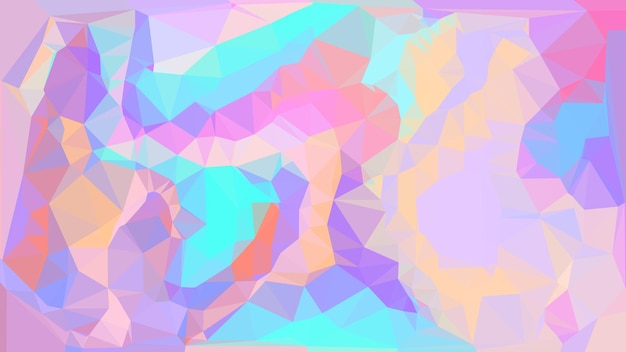 Unique cute colors polygons art background