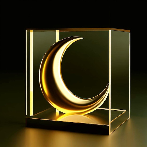 Unique Design Crystal 3D Moon Cube