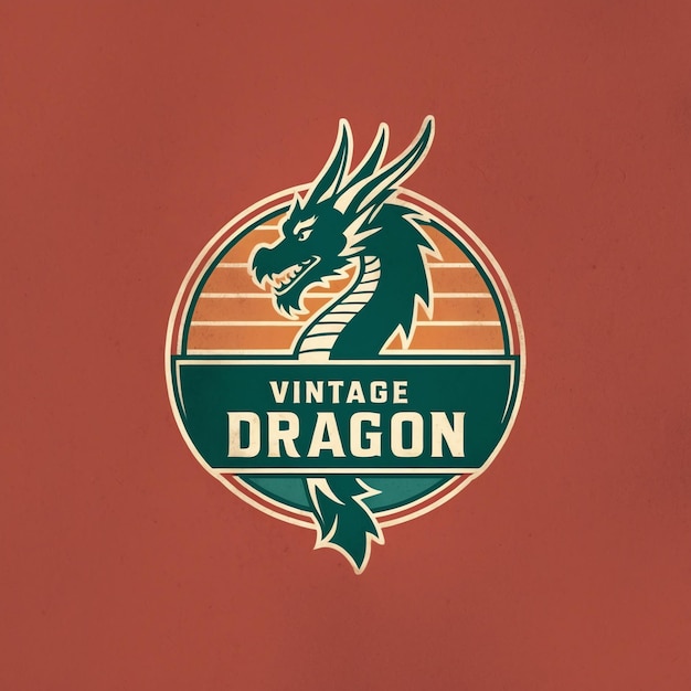 Photo unique dragon logo for creative companies