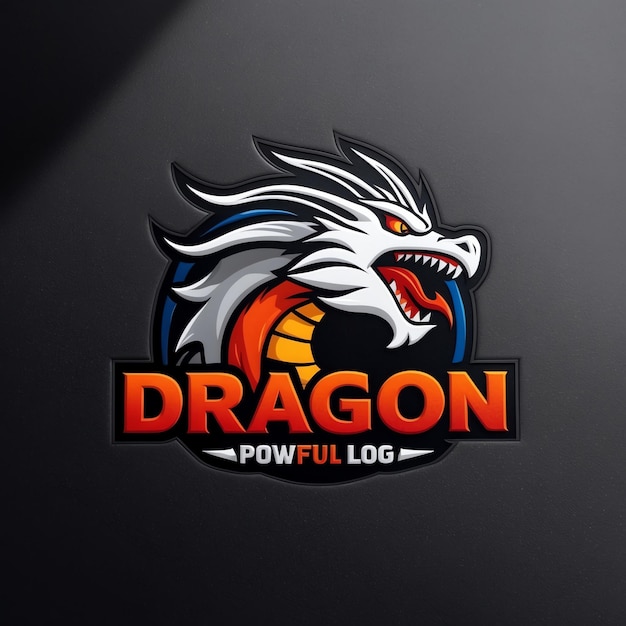 Photo unique dragon logo for creative companies