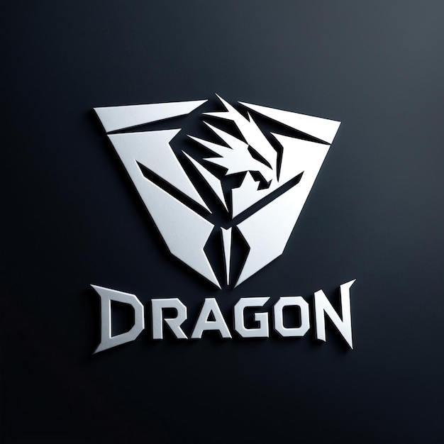 Photo unique dragon logo for creative companies