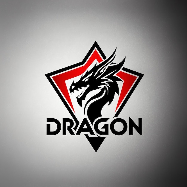 Photo unique dragon logo for creative companies