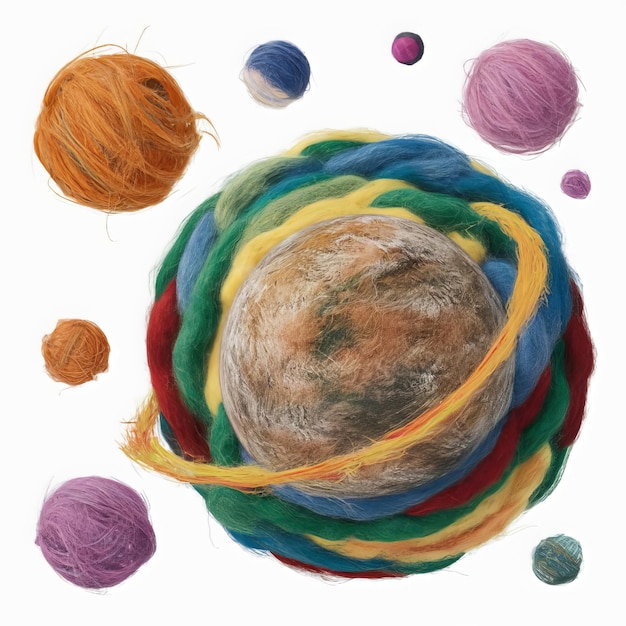 Photo unique illustration of planets