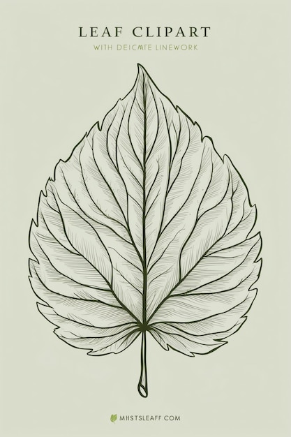 Unique Leaf Clipart for Custom Design Work