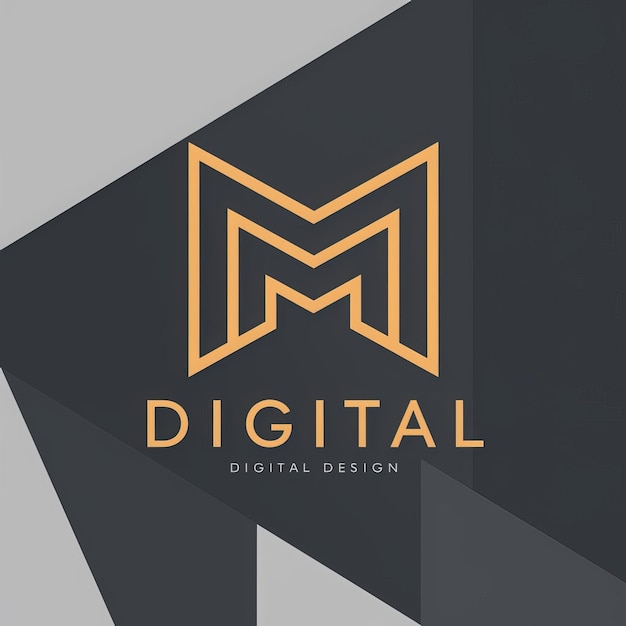 Photo unique minimal digital logo design