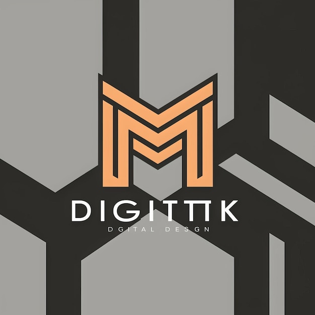 unique minimal digital logo design