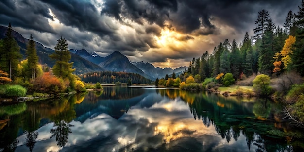 Photo unique perspectives on stunning beautiful nature scenery images