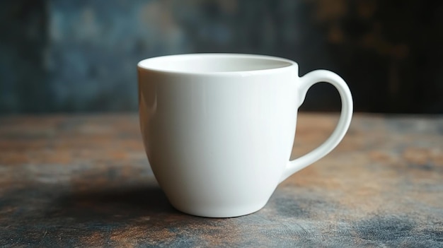 Unique White Ceramic Mug with Textured Design