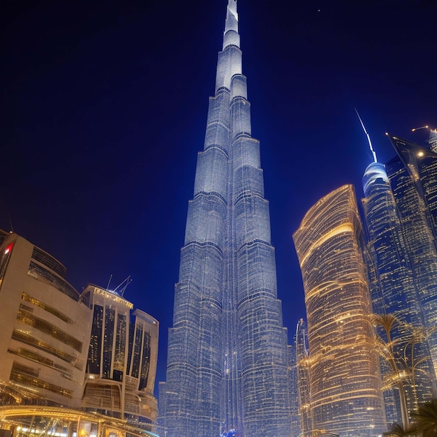 United Arab Emirates Dubai cityscape with Burj Khalifa