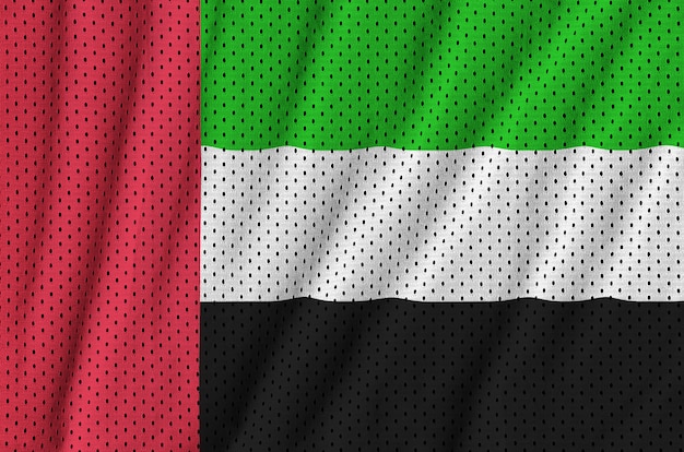 United Arab Emirates flag printed on a polyester nylon mesh