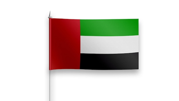 united_arab_emirates flag on a white background