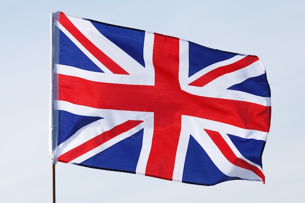 United Kingdom flag close-up