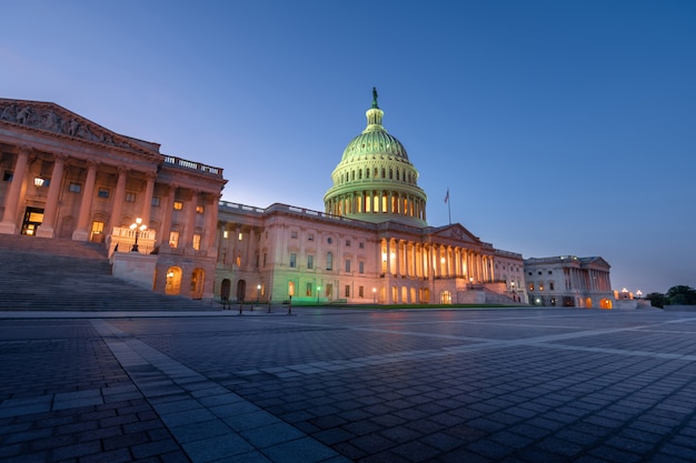 The United States Capitol building in Washington DC, United States of America