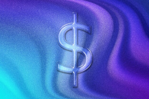 United States Dollar USD Dollar currency Monetary currency symbol violet violet blue background