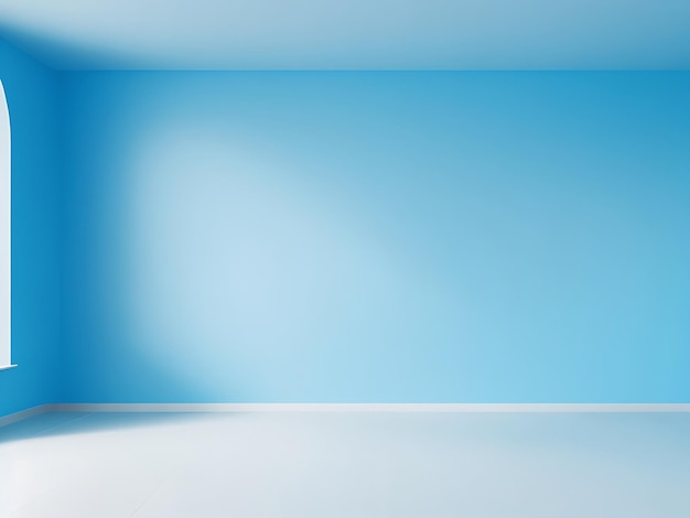 Universal minimalistic blue background for presentation A light blue wall in the interior 3